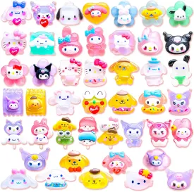 30,45Pcs Resin Shoe Decoration Charms for Clogs Sandals, Bling Shoe Accessories Charms for Women