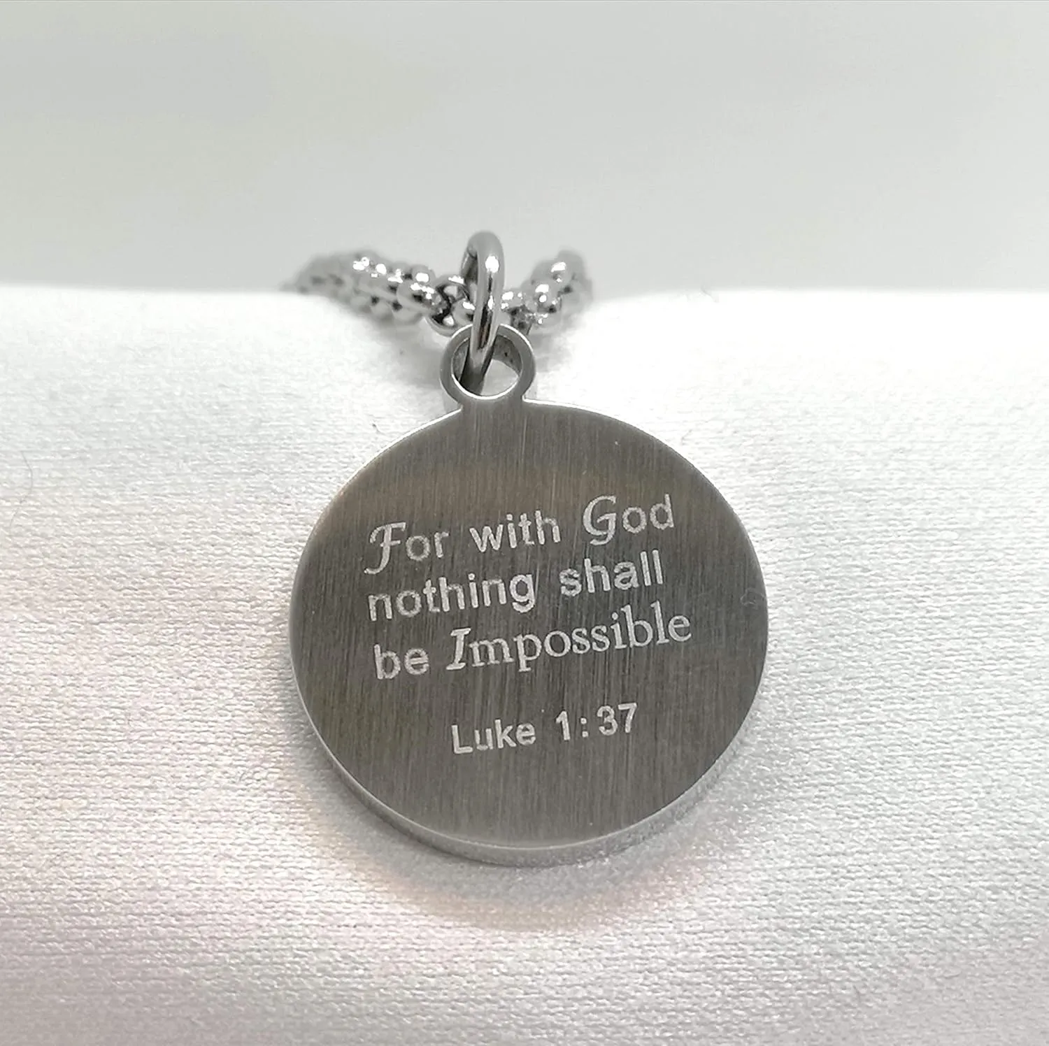 Athletes Necklace With Inspiring Bible Quote ?C Choose Your Quote, Silver Cross Necklace for Men and Women That Love Sports ?C Makes a Unique, Inspiring Gift for Athletes. Baseball, Basketball, Football, Hockey and Soccer Available.