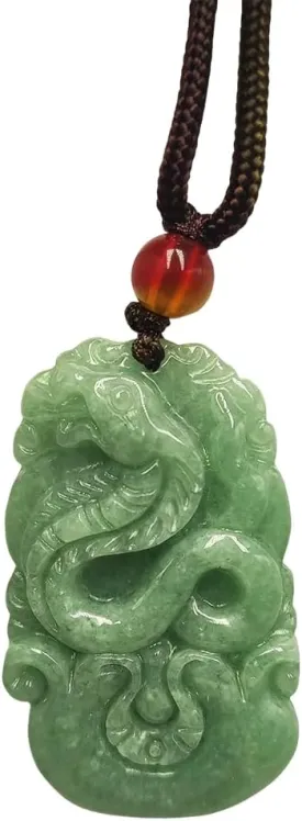 Chinese Zodiac Jadeite Necklace, Fine Jadeite Grade A Gemstone Twelve Zodiac Signs Made by Zodiac Animals Necklace Pendant Amulet