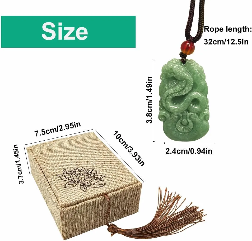 Chinese Zodiac Jadeite Necklace, Fine Jadeite Grade A Gemstone Twelve Zodiac Signs Made by Zodiac Animals Necklace Pendant Amulet