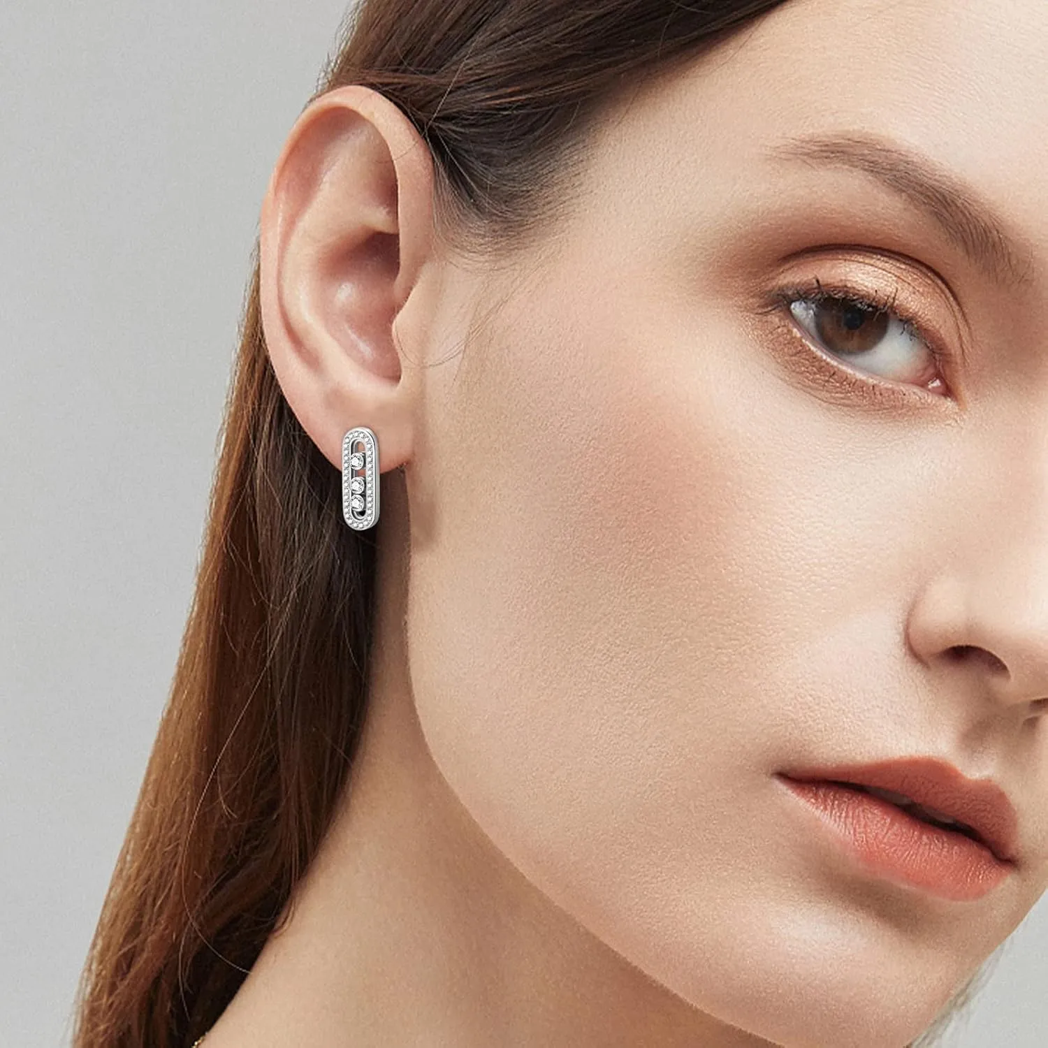 Earrings for Women Handmade Stud Earrings for Women Trendy Stainless Steel Stud Earrings for Women's Flat Back Earrings for Women, Men, and Girls Silver Fashionable Stylish Earring Studs