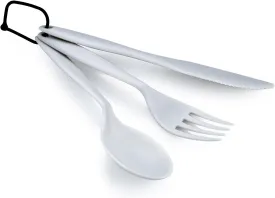 GSI Outdoors 3 Pc. Ring Cutlery Set- Eggshell, White
