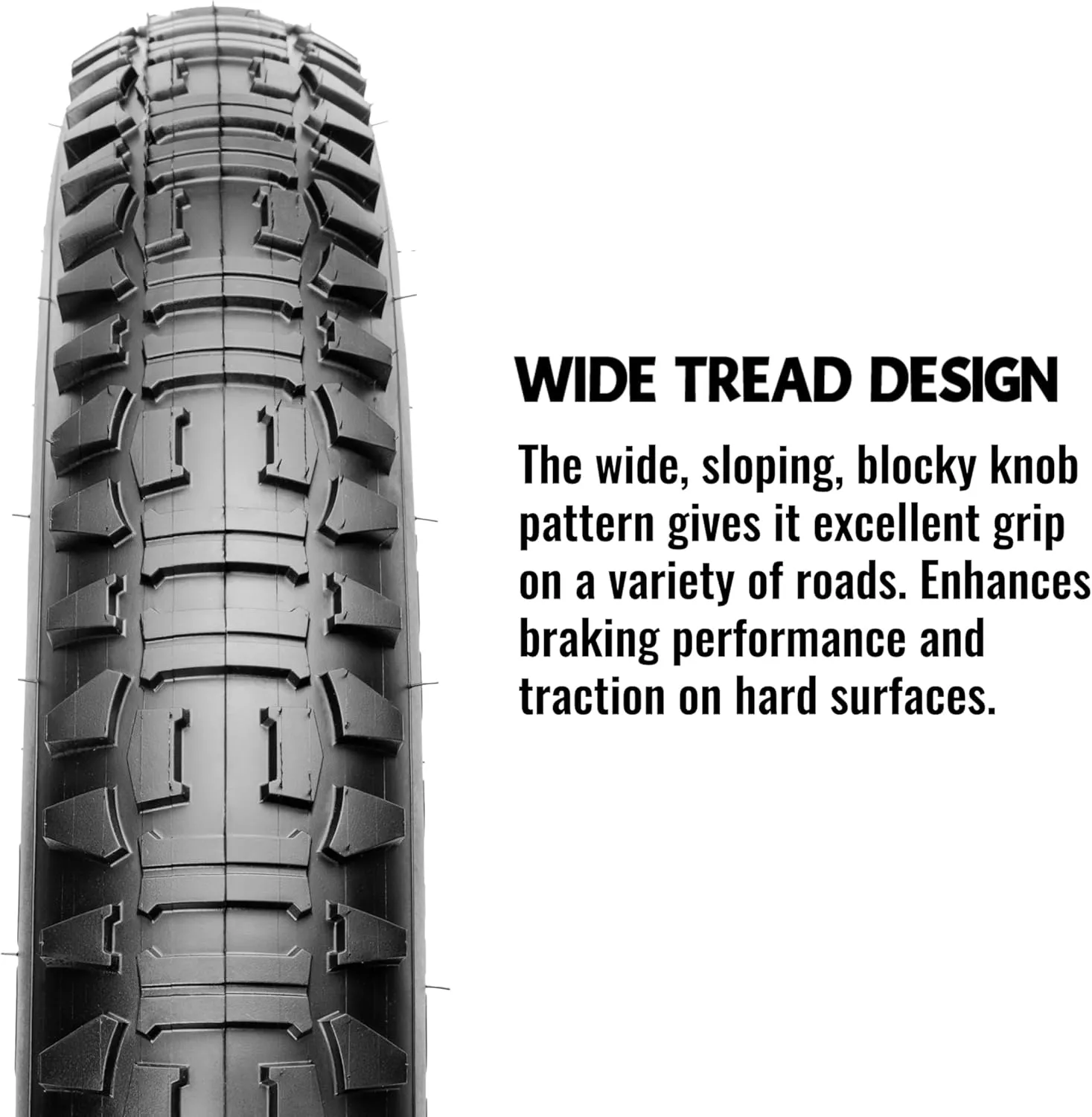 Hycline Ebike Replacement Fat Tire: 20x4.0 Inch Heavy Duty Folding Electric Fat Tires, All-Terrain High-Density Bicycle Tires for Street or Trail Riding