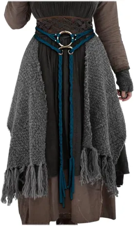 Joukavor Viking Troll Cross Rope Belt - Medieval Norse Witch Belt for Women