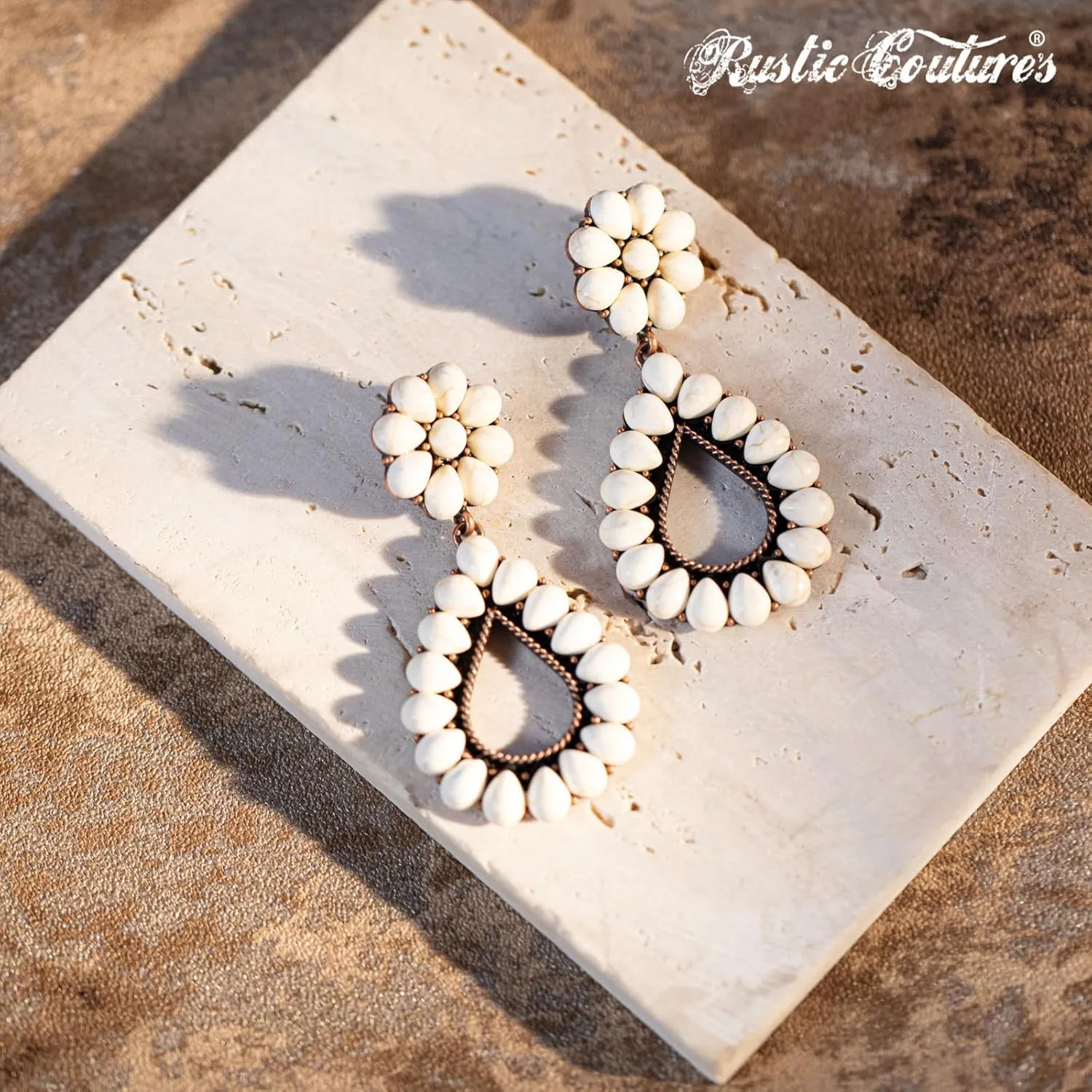 Rustic Couture's Western Earrings for Women Cowgirl Country Concho Dangling Western Statement Jewelry