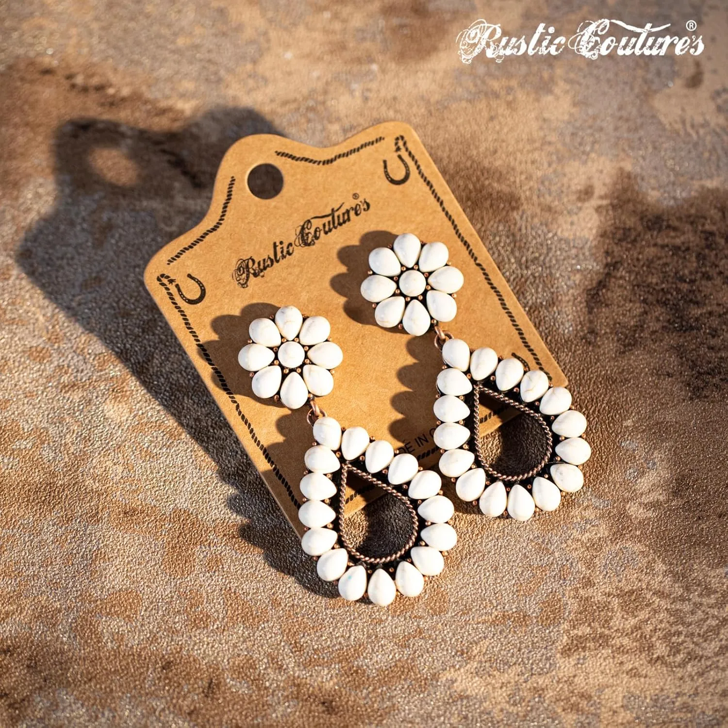 Rustic Couture's Western Earrings for Women Cowgirl Country Concho Dangling Western Statement Jewelry