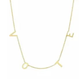 VOTE Letter Necklace